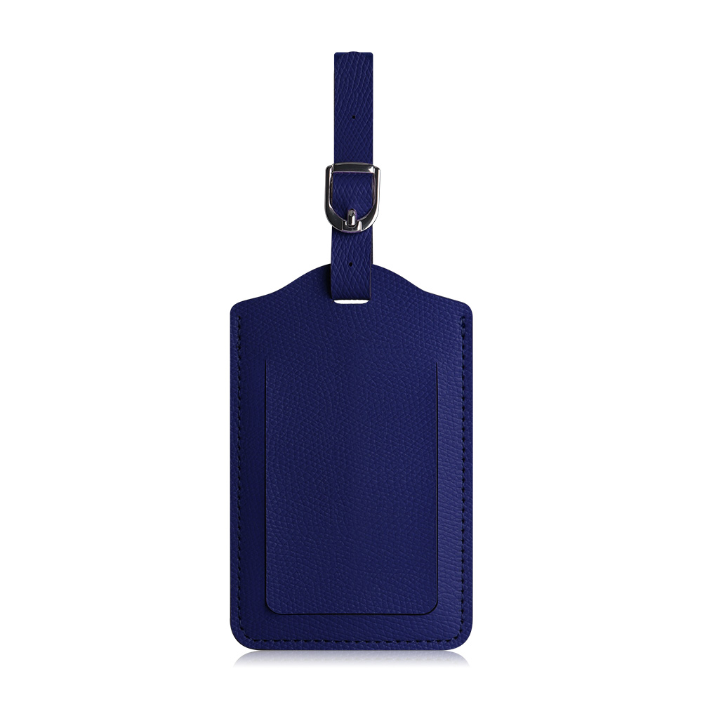Classic Faux Leather Luggage Tag Blue Classic Faux Leather Luggage Tag Blue