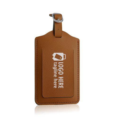 Classic Faux Leather Luggage Tag