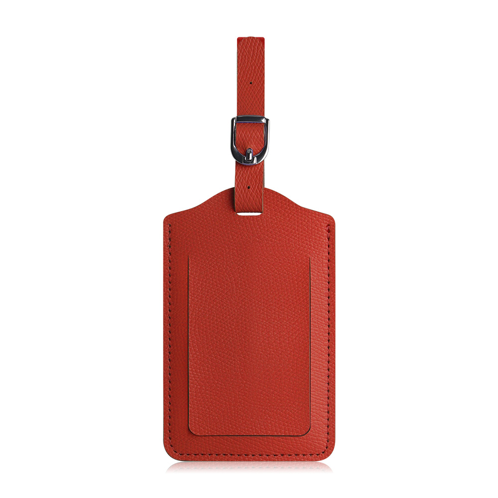 Classic Faux Leather Luggage Tag Red Classic Faux Leather Luggage Tag Red
