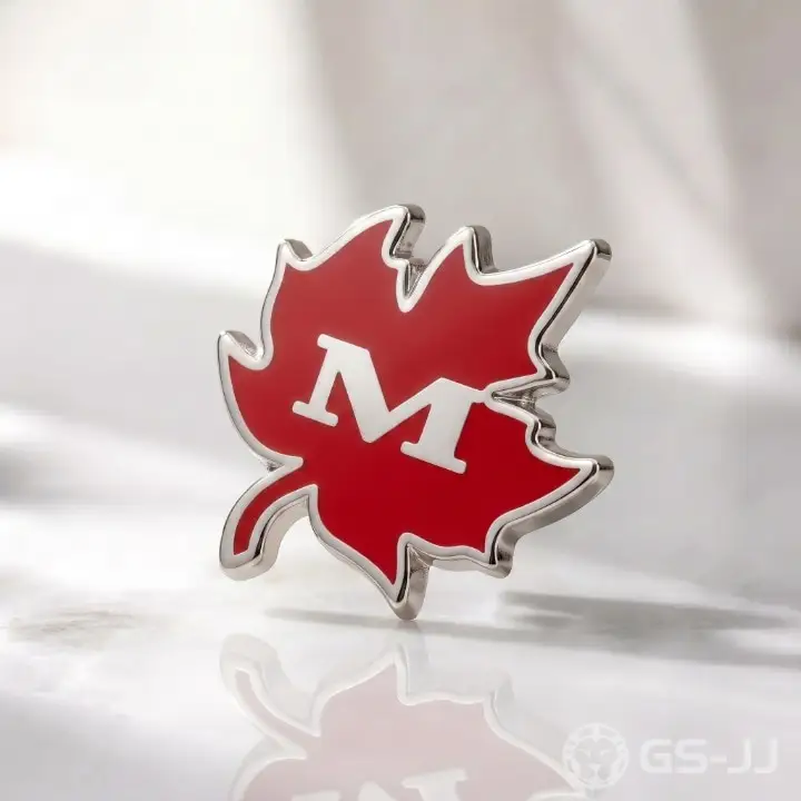 M Maple Leaf Hard Enamel Pins M Maple Leaf Hard Enamel Pins