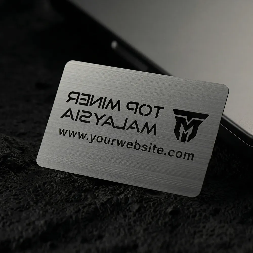 Silver Metal Business Cards Silver Metal Business Cards