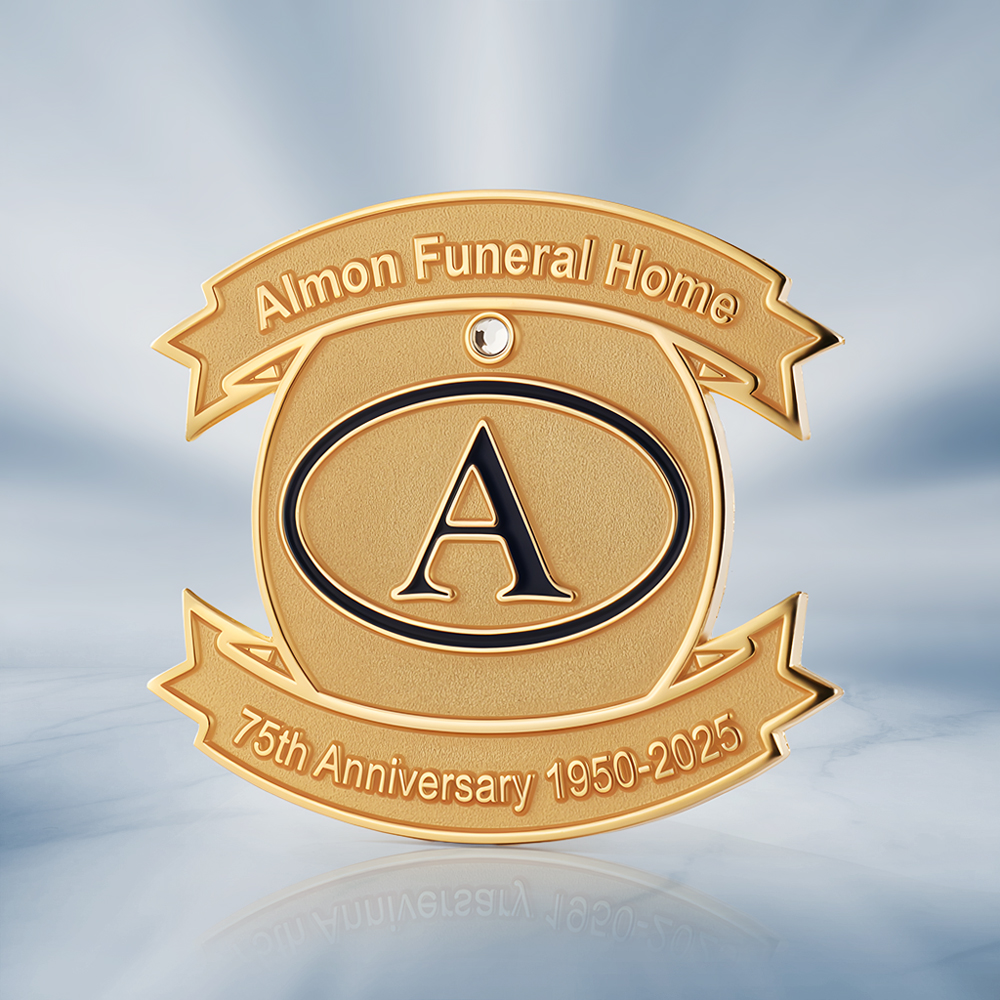 Custom 75th Anniversary Corporate Lapel Pin