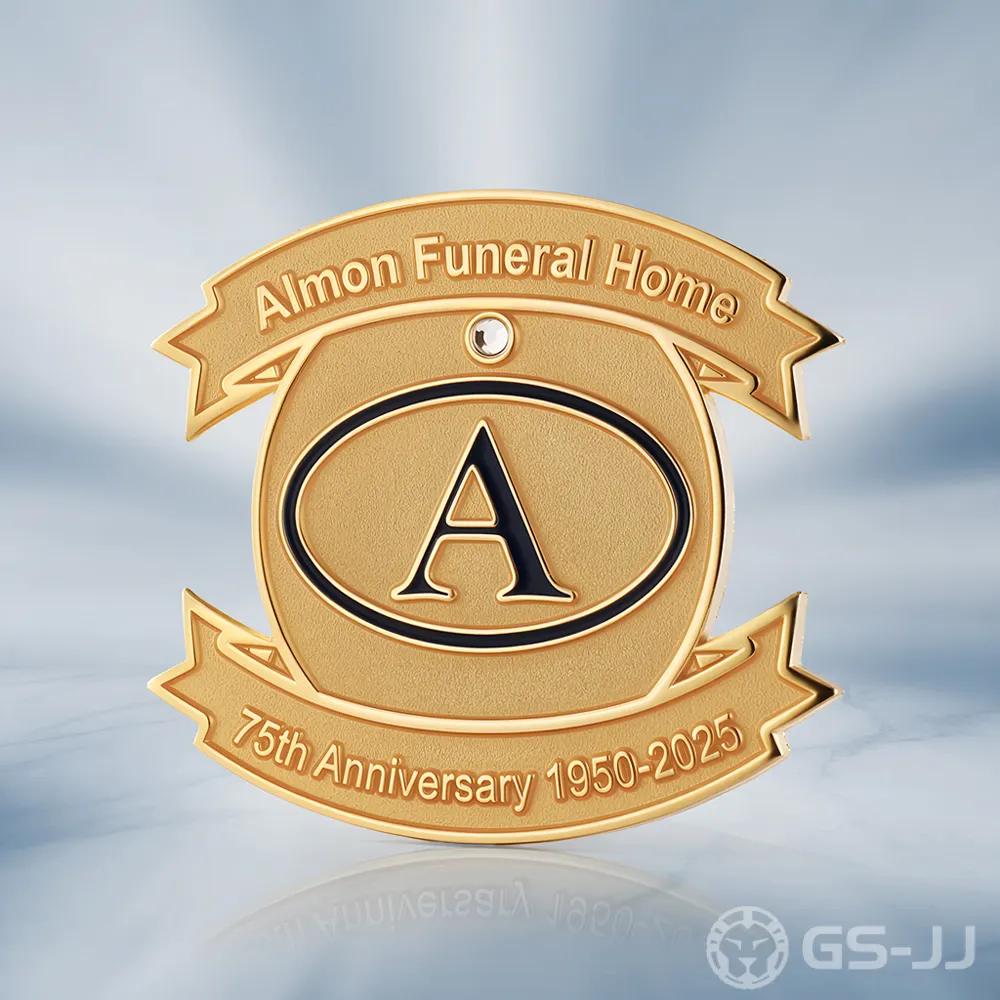 Custom 75th Anniversary Corporate Lapel Pin Custom 75th Anniversary Corporate Lapel Pin