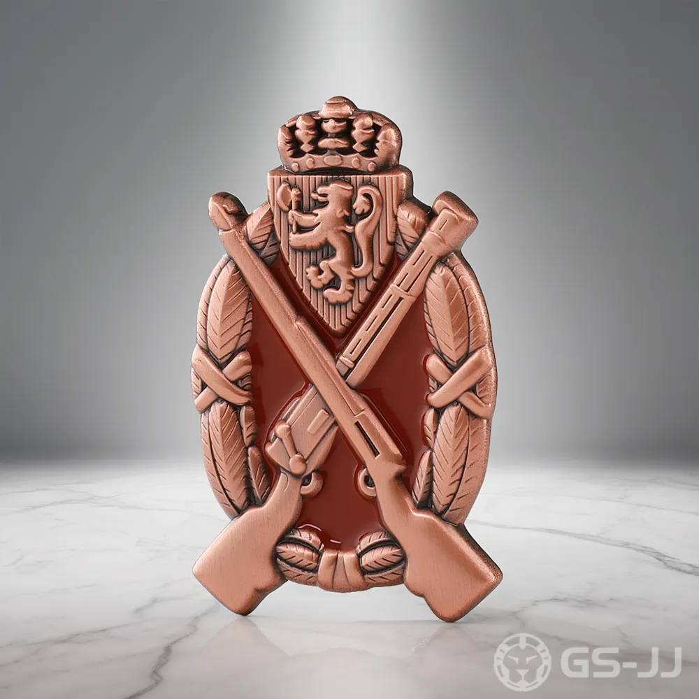 Custom Military Lion Crest Antique Copper Pin Custom Military Lion Crest Antique Copper Pin