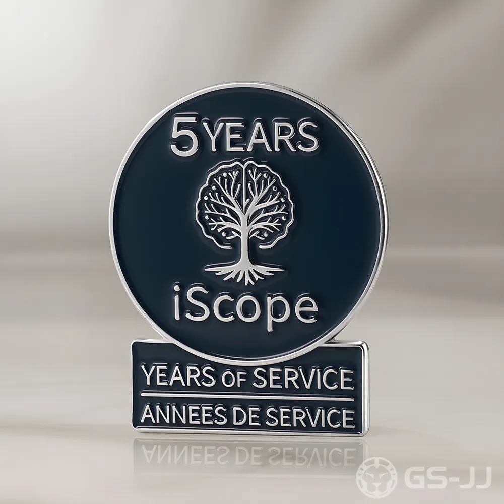 Custom iScope 5 Years Service Corporate Lapel Pin Custom iScope 5 Years Service Corporate Lapel Pin
