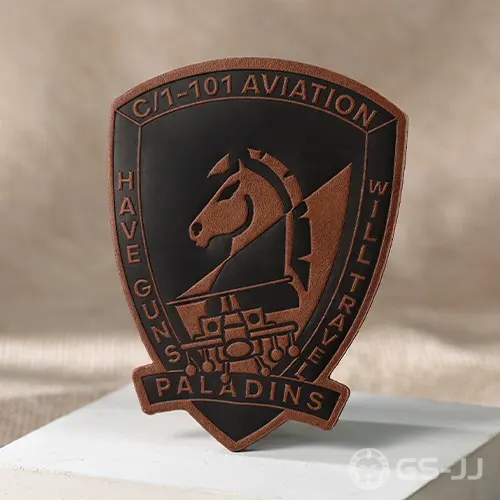 101st Airborne Cavalry Helicopter Leather Patch 101st Airborne Cavalry Helicopter Leather Patch