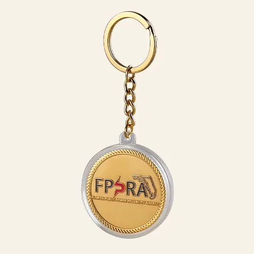Acrylic Coin Capsule Keychain 45mm Acrylic Coin Capsule Keychain 45mm
