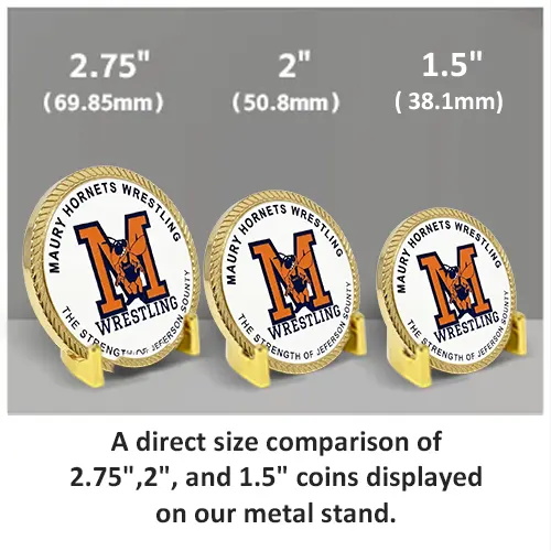 Metal Coin Stand - Shiny Gold Metal Coin Stand - Shiny Gold
