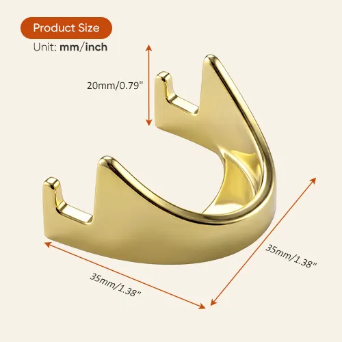Metal Coin Stand - Shiny Gold Metal Coin Stand - Shiny Gold