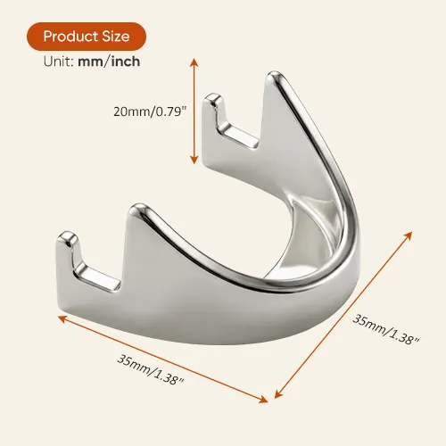 Metal Coin Stand - Shiny Silver Metal Coin Stand - Shiny Silver