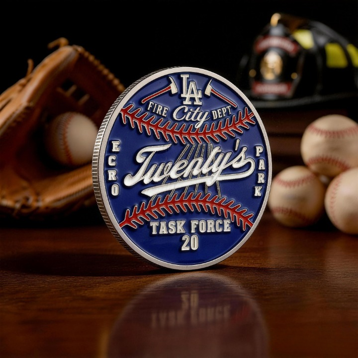 LA Task Force Baseball Coins