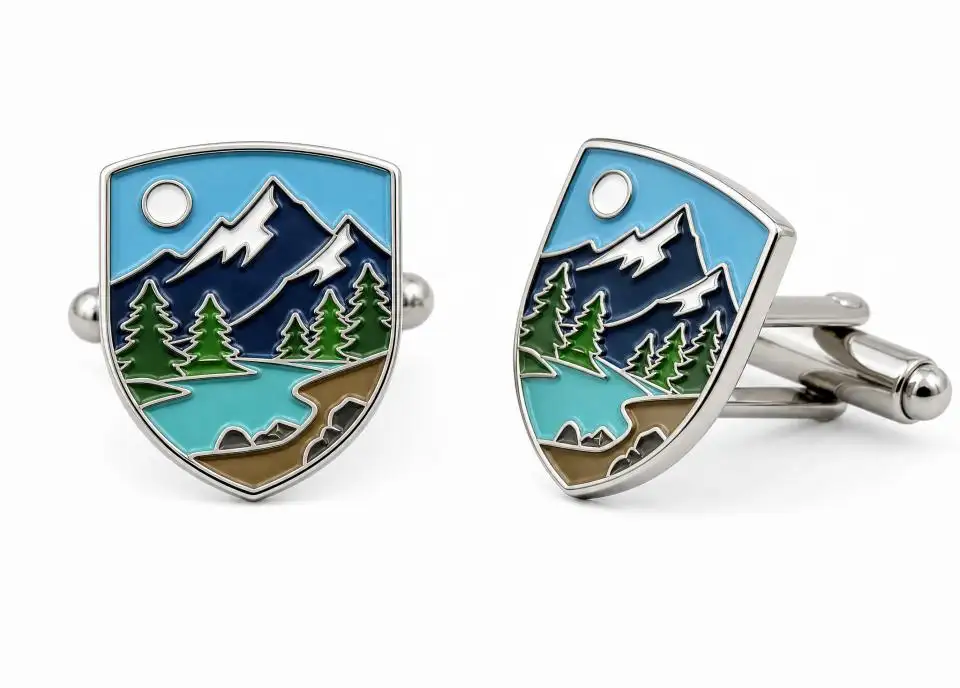 Custom Soft Enamel Cufflinks