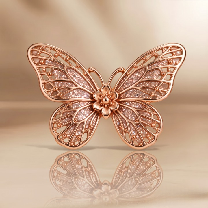 Rhinestone Butterfly Belt Buckles for Women