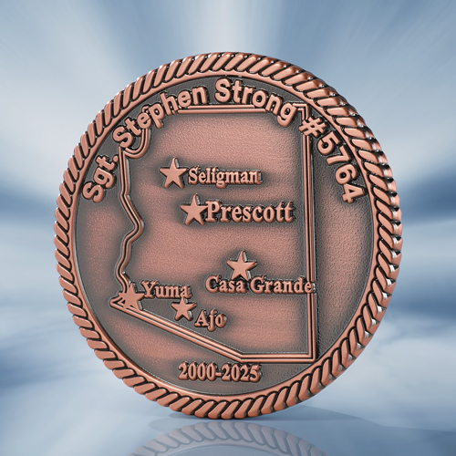 Arizona State Trooper Retirement Police Coin