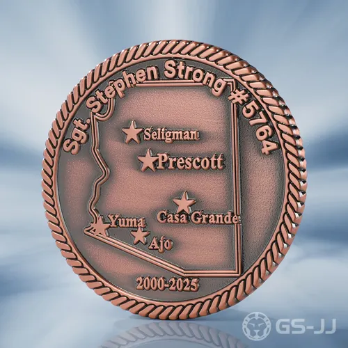 Arizona State Trooper Retirement Police Coin Arizona State Trooper Retirement Police Coin