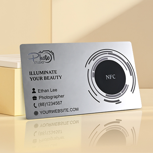 Photographer Metal NFC Business Cards