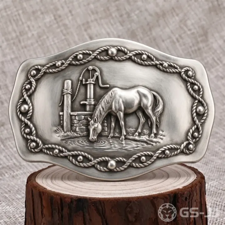 Horse Scene Cowboy Belt Buckles Horse Scene Cowboy Belt Buckles