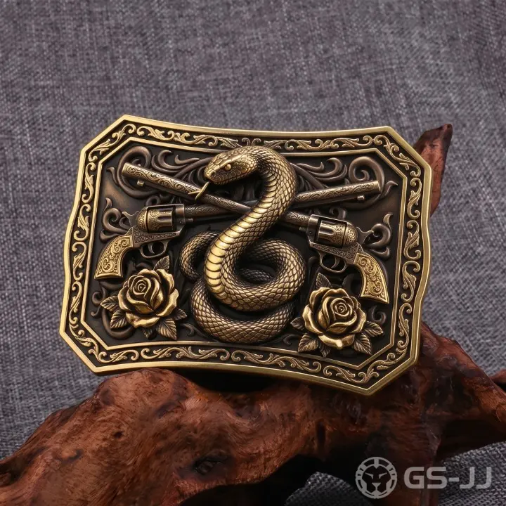 Revolver Rose Western Cowboy Belt Buckles Revolver Rose Western Cowboy Belt Buckles