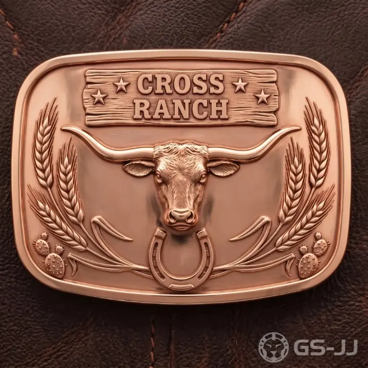 Vintage Brass Longhorn Cowboy Belt Buckles Vintage Brass Longhorn Cowboy Belt Buckles