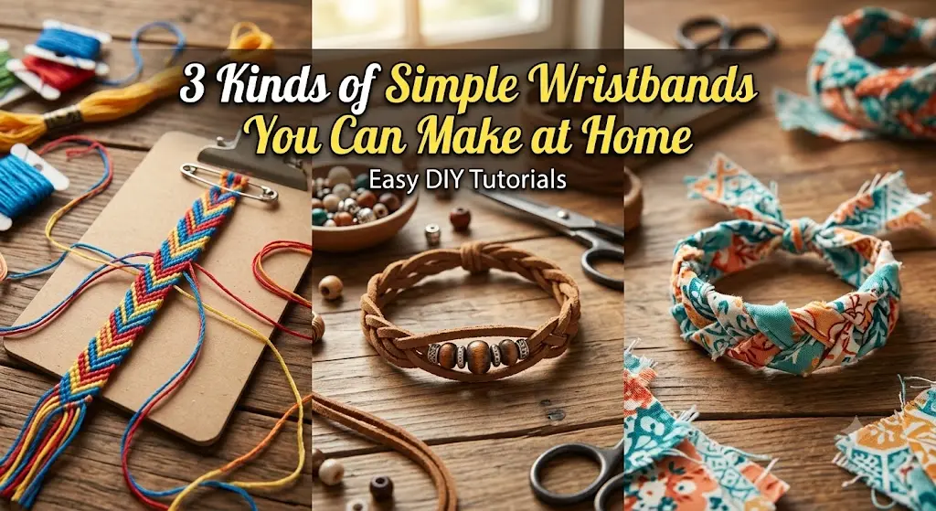 3 Kinds of Simple Wristbands You Can Make at Home