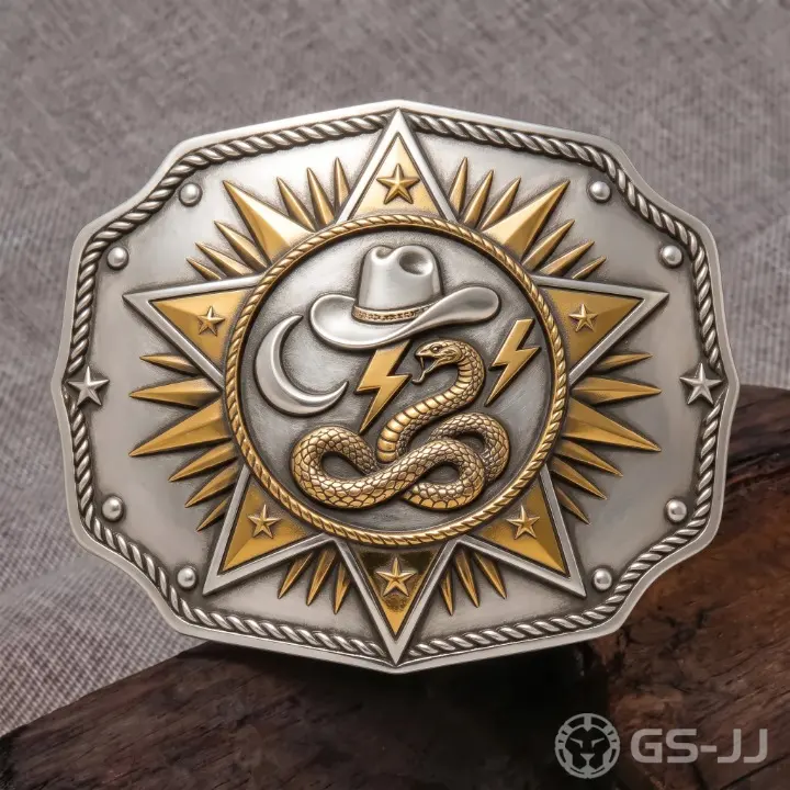 Cowboy Hat Snake Totem Belt Buckles For Men Cowboy Hat Snake Totem Belt Buckles For Men