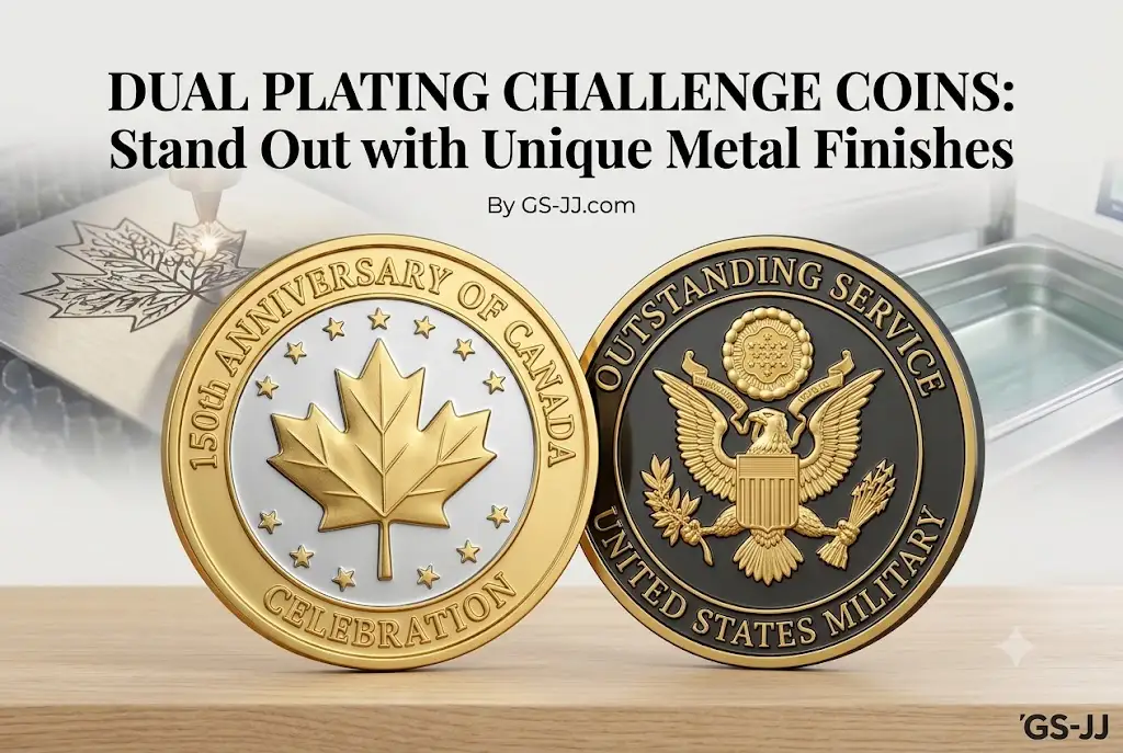 What is a Dual Plating Challenge Coin?