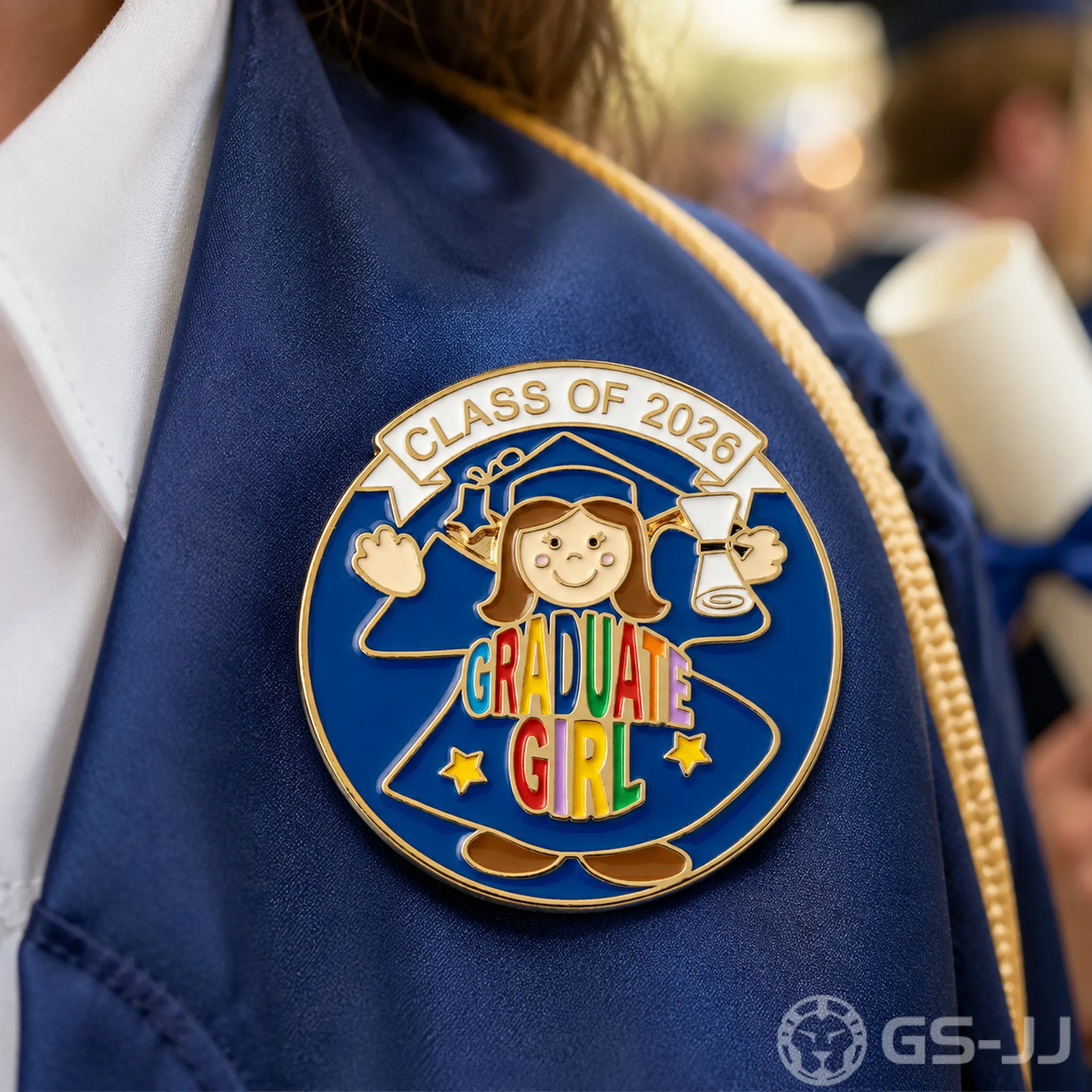 Graduate Girl Fun Commemorative Pin Graduate Girl Fun Commemorative Pin