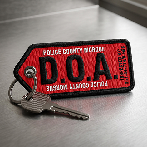 custom police county jet tag