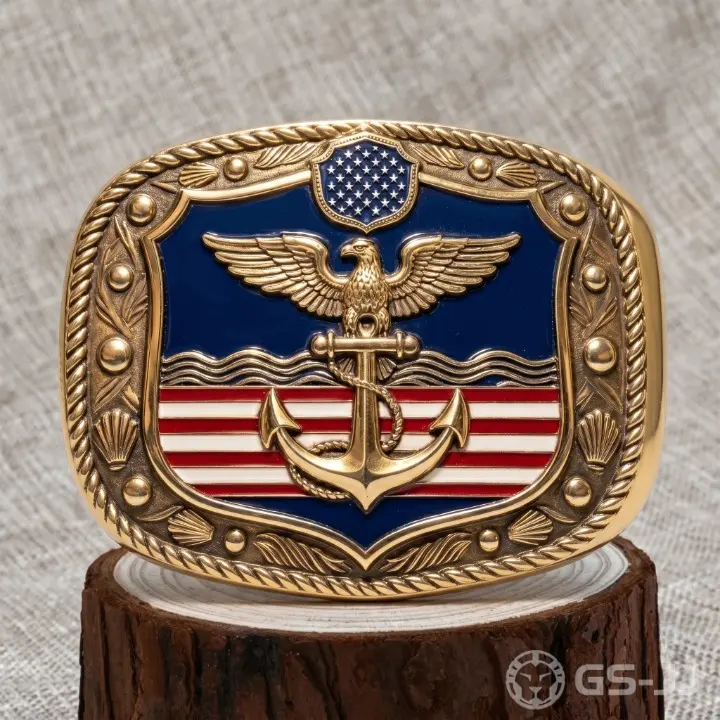 Navy Eagle Anchor Military Belt Buckles Navy Eagle Anchor Military Belt Buckles