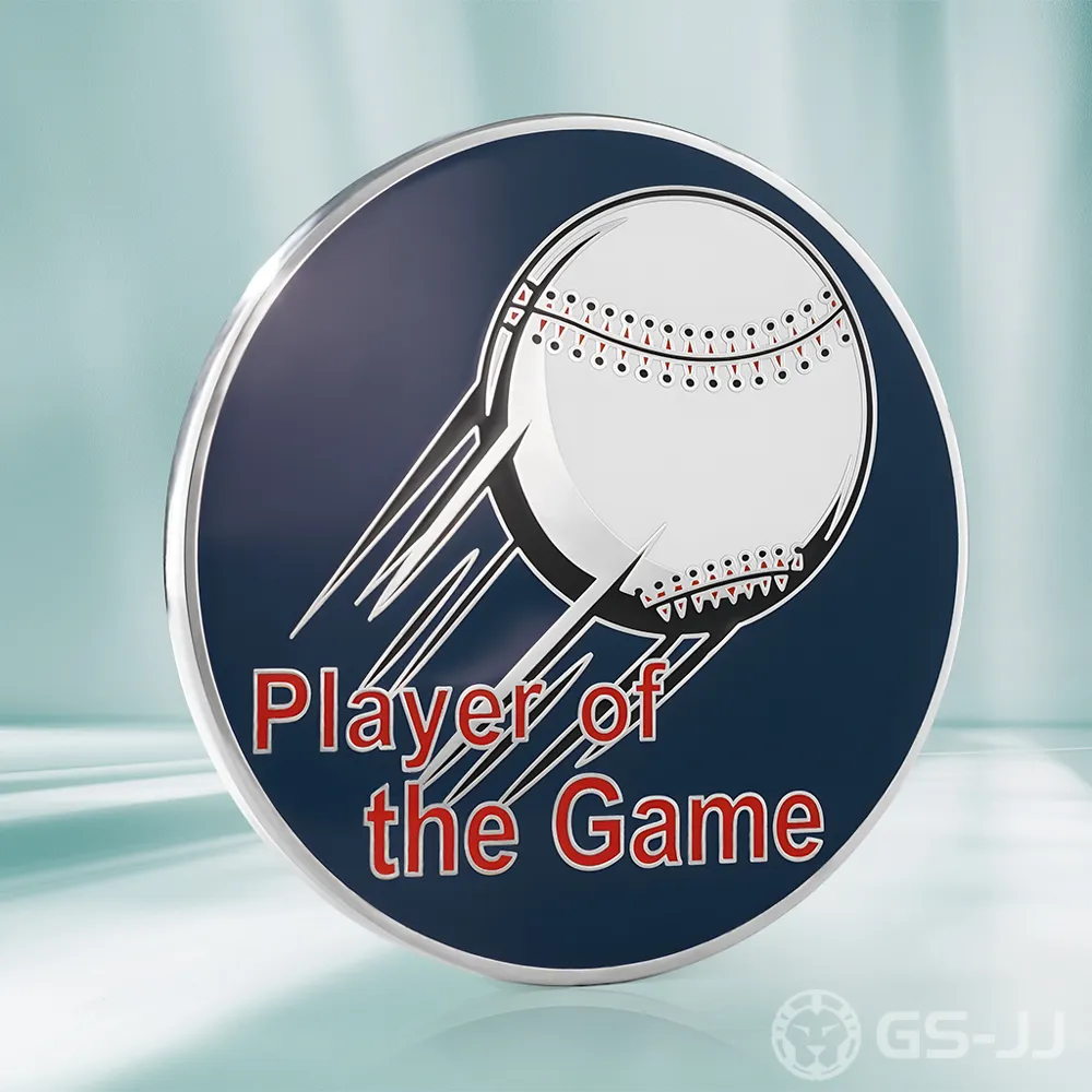Hooks Baseball Player of the Game Challenge Coin Hooks Baseball Player of the Game Challenge Coin