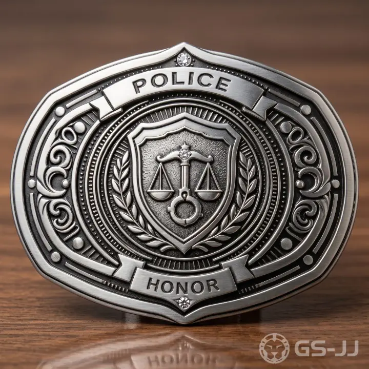 Justice Scale Honor Police Belt Buckle Justice Scale Honor Police Belt Buckle