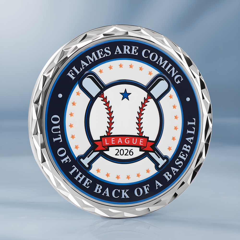 2026 Flames Baseball League Challenge Coin