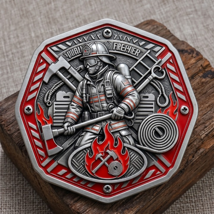 Flame Tools Firefighter Belt Buckle