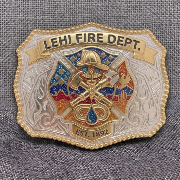 Maltese Cross Firefighter Belt Buckle