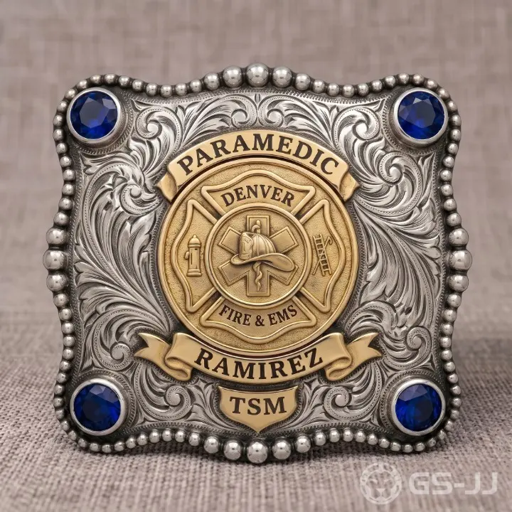 Paramedic Maltese Cross Firefighter Belt Buckle Paramedic Maltese Cross Firefighter Belt Buckle