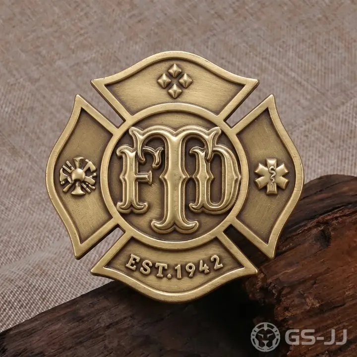 Vintage FD Maltese Cross Firefighter Belt Buckle Vintage FD Maltese Cross Firefighter Belt Buckle