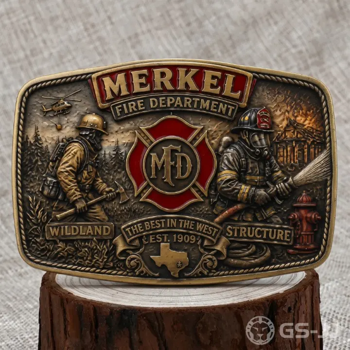 Wildland & Structure Firefighter Belt Buckle Wildland & Structure Firefighter Belt Buckle