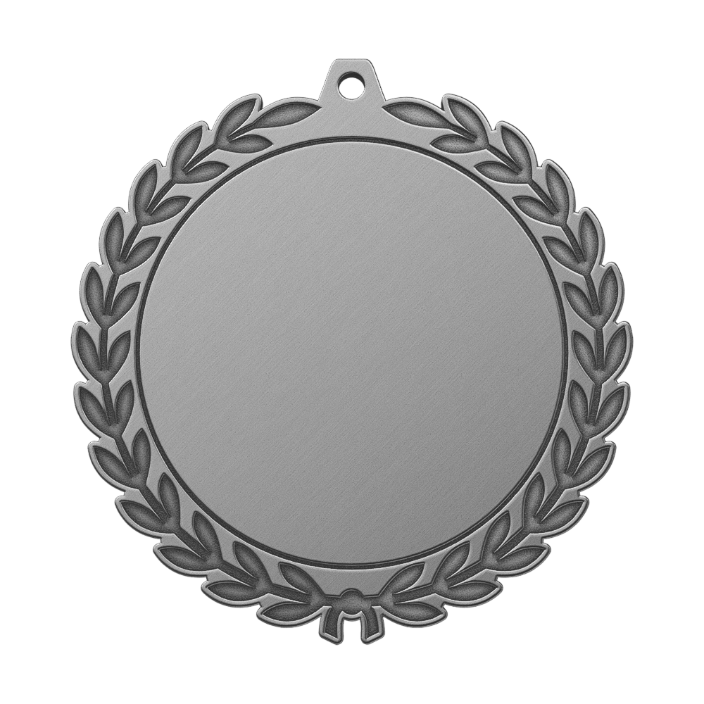 5K Fun Run Medal Antique Sliver 5K Fun Run Medal Antique Sliver