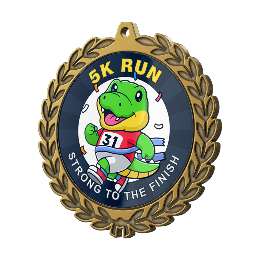5K Fun Run Medal Detail 5K Fun Run Medal Detail