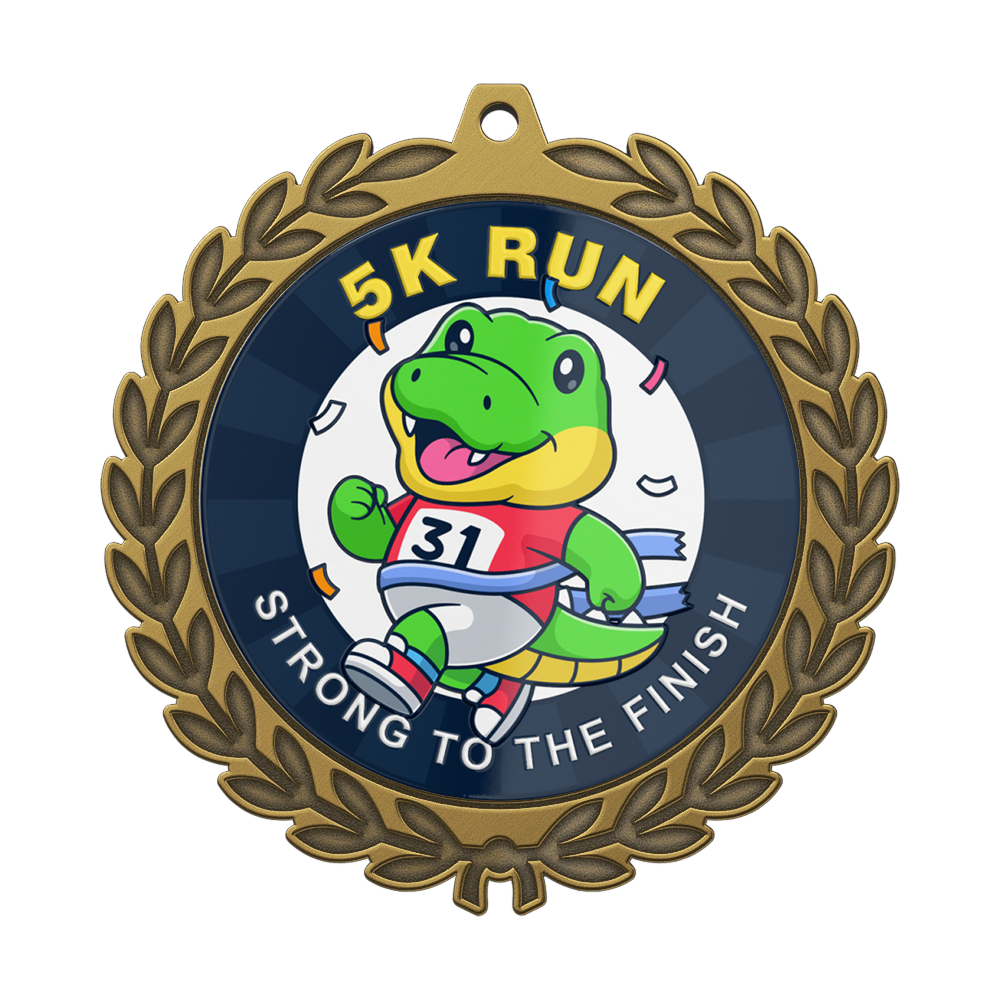 5K Fun Run Medal Front 5K Fun Run Medal Front