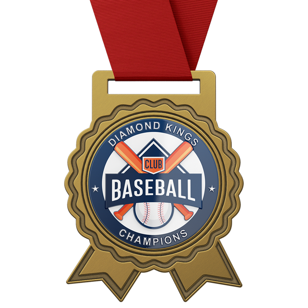 Baseball Championship Medals with Ribbon