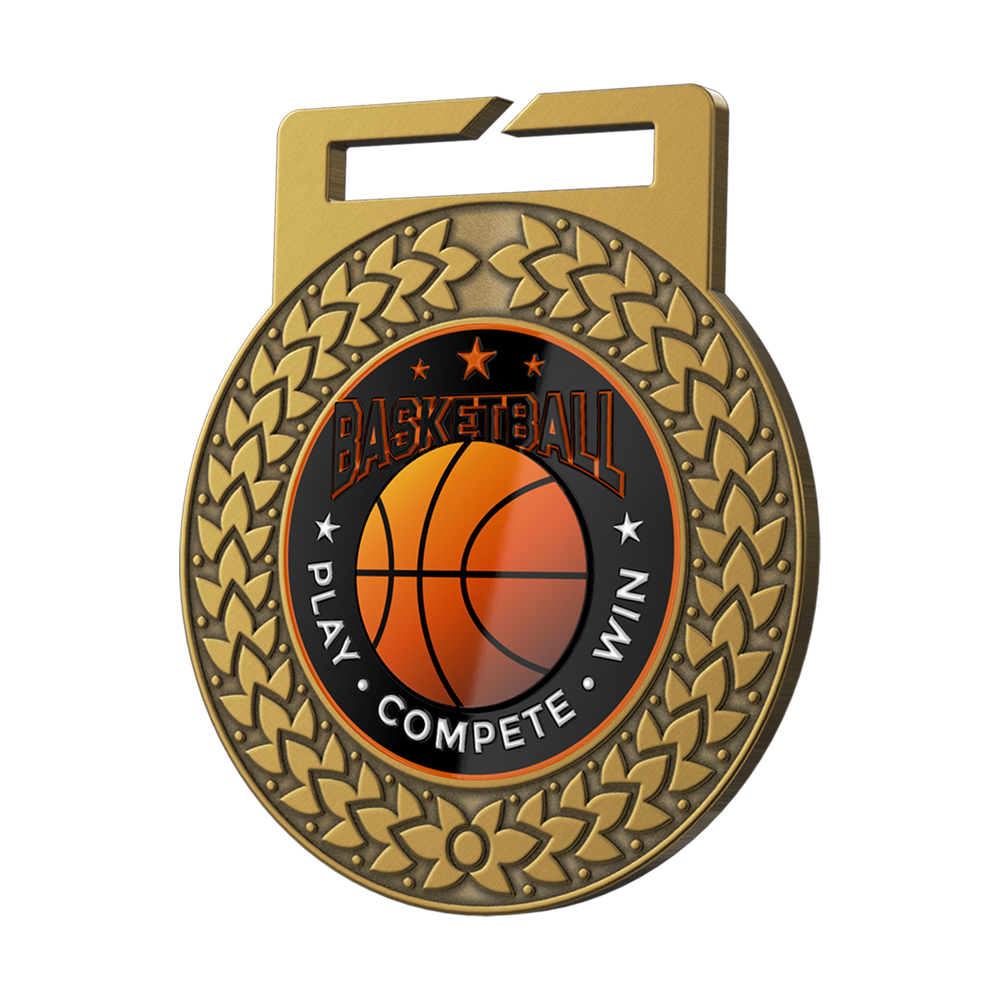 Custom Basketball Championship Medals Detail Custom Basketball Championship Medals Detail