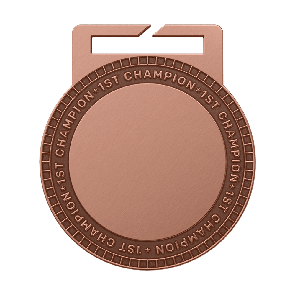 Custom Cycling Champion Medal Antique Copper Custom Cycling Champion Medal Antique Copper