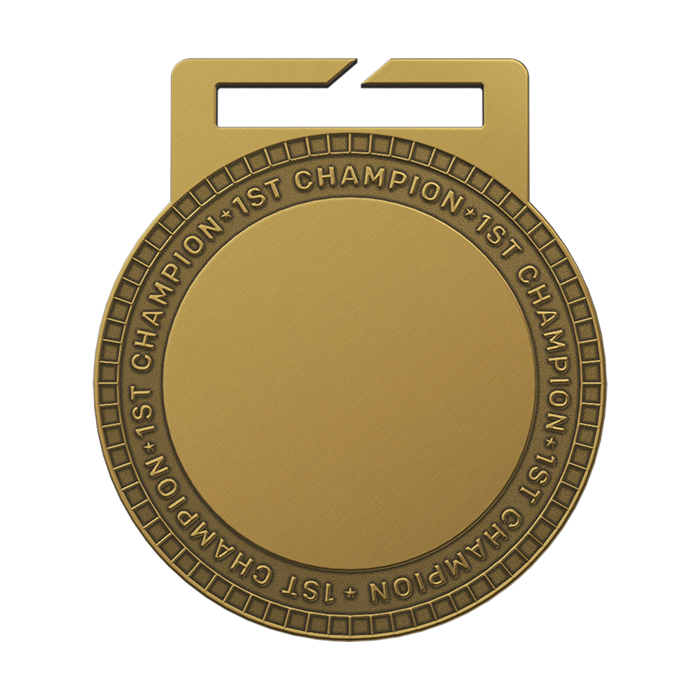Custom Cycling Champion Medal Antique Gold Custom Cycling Champion Medal Antique Gold