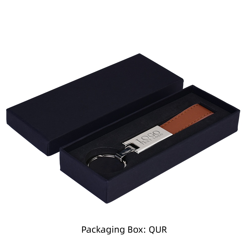 Custom Leather And Silver Keyring Brown With Box_20230724iyr42j Custom Leather And Silver Keyring Brown With Box_20230724iyr42j