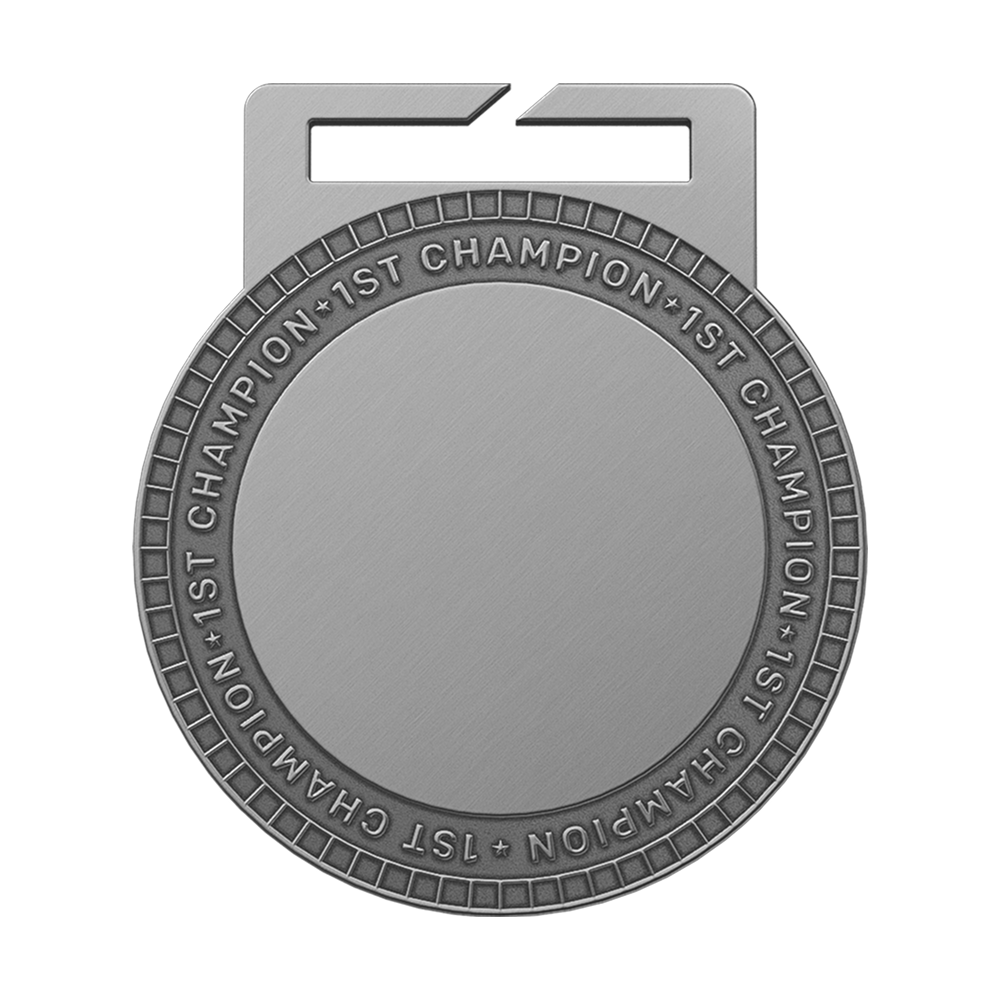 Custom Softball Champion Medal Antique Sliver