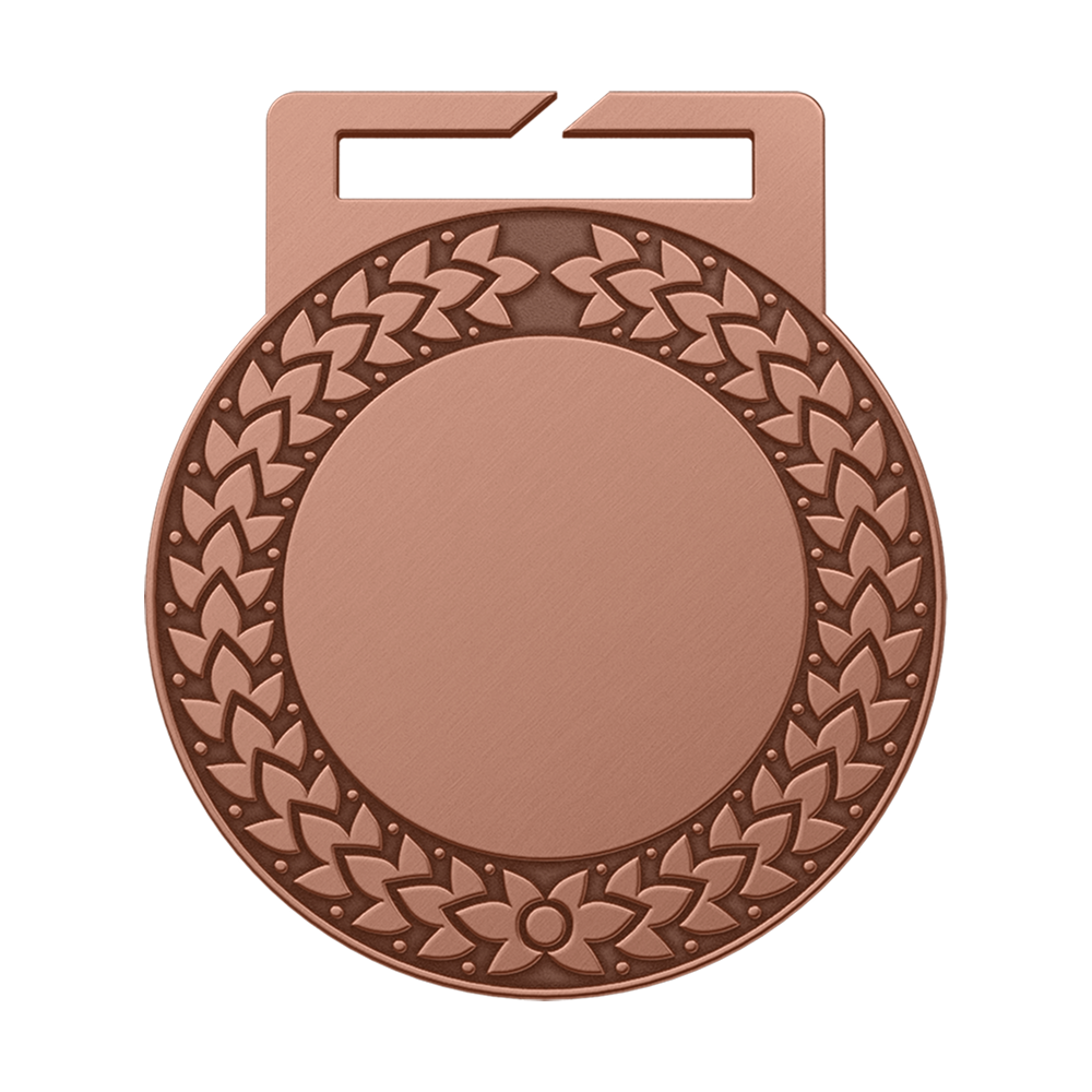 Custom Track And Field Medal Antique Copper
