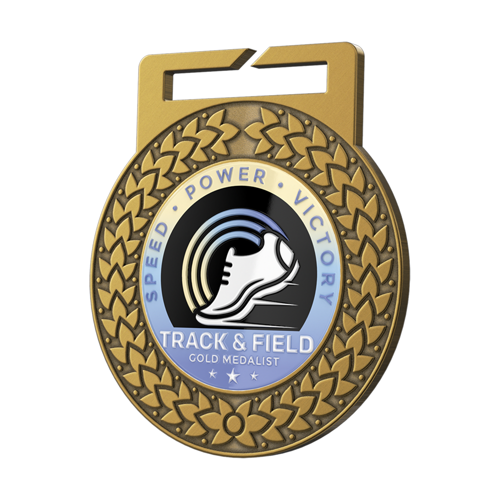 Custom Track And Field Medal Detail