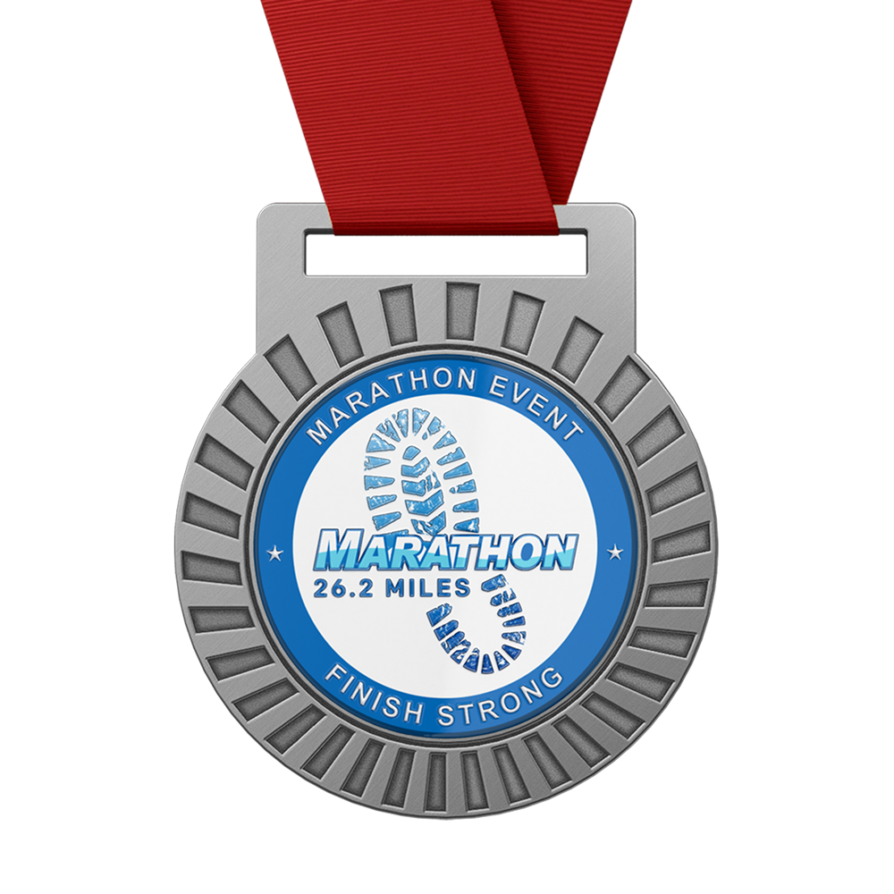 Marathon Finish Strong Medal with Ribbon Marathon Finish Strong Medal with Ribbon