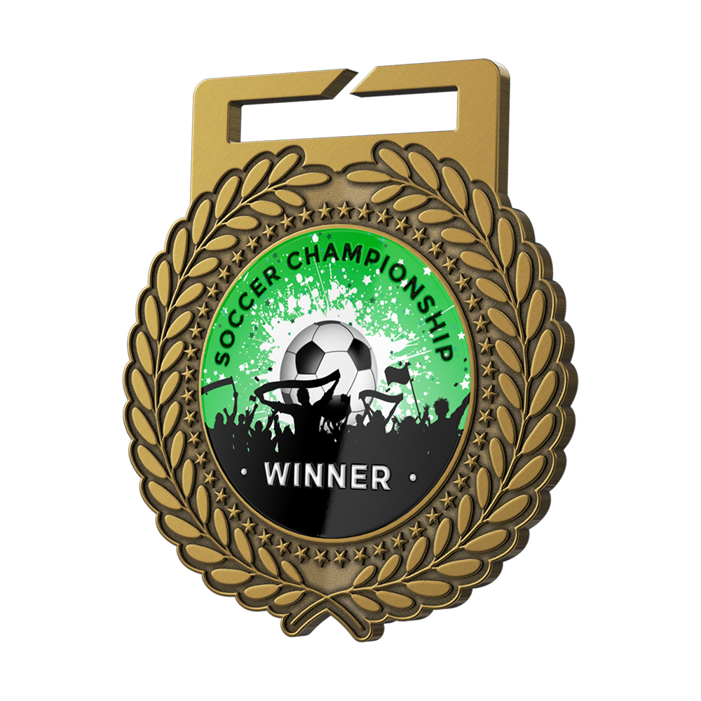 Soccer Championship Winner Medal Detail